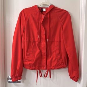 Red windbreaker